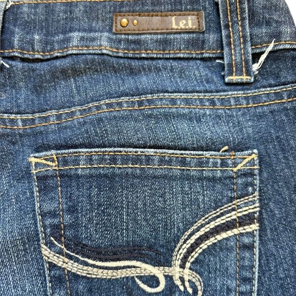 Lei Sophia Hipster Flare Jeans Junior Girls Size 1 - Picture 5 of 9